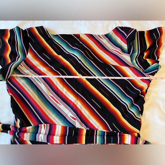 Lauren Ralph Lauren Blanket Print Midi Dress Multicolor Size 12 Casual Dress NWT - Picture 4 of 6